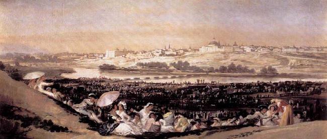 Francisco de goya y Lucientes The Meadow of San Isidro on his Feast Day Sweden oil painting art